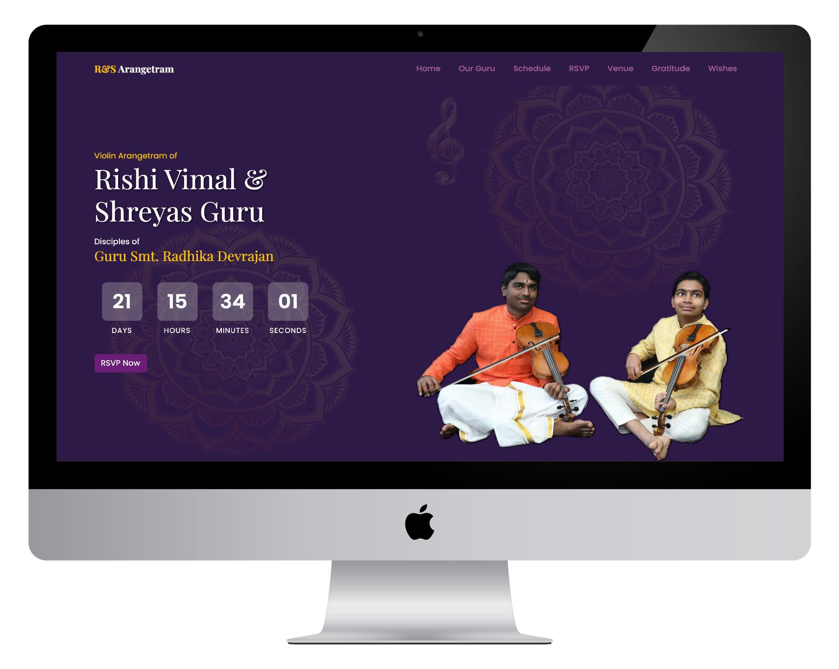 Arangetram Website
